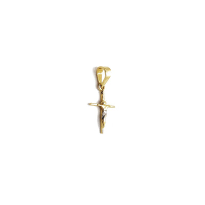 Mini Crucifix Pendant (14K) Lucky Diamond New York