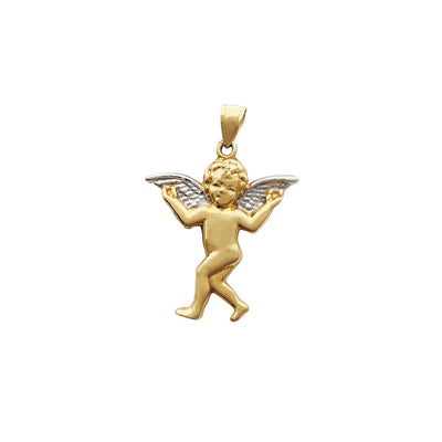 Open Arm Baby Angel Pendant (14K) Lucky Diamond New York