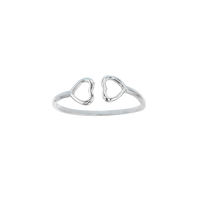 Outlined Heart Ring (Silver) Lucky Diamond New York