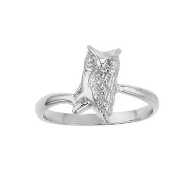 Owl Ring (Silver) Lucky Diamond New York