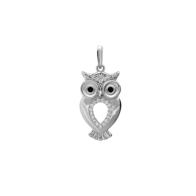 Owl CZ Pendant (14K) Lucky Diamond New York