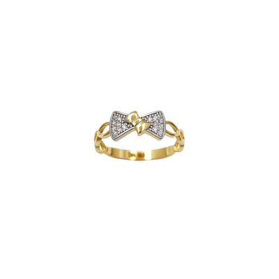 Pave Bowtie Ring (14K) Lucky Diamond New York