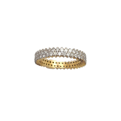 Pave Eternity Ring (14K) Lucky Diamond New York