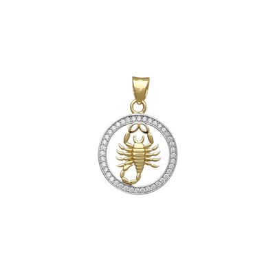 Pave Halo Scorpion Medallion Pendant (14K) Lucky Diamond New York