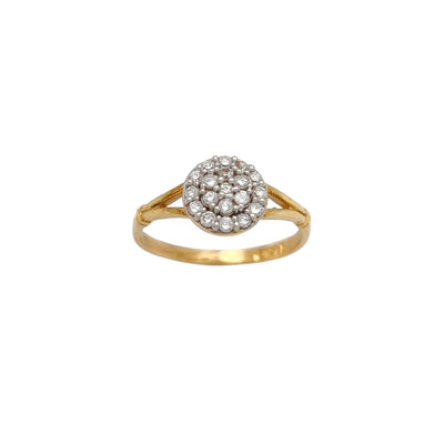 Pave Solitaire Ring (14K) Lucky Diamond New York
