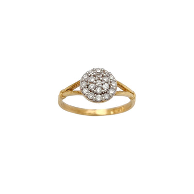 Pave Solitaire Ring (14K) Lucky Diamond New York