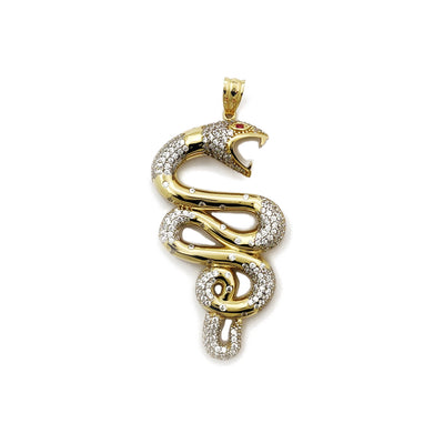 Pave Copperhead Snake Pendant (14K) Lucky Diamond New York