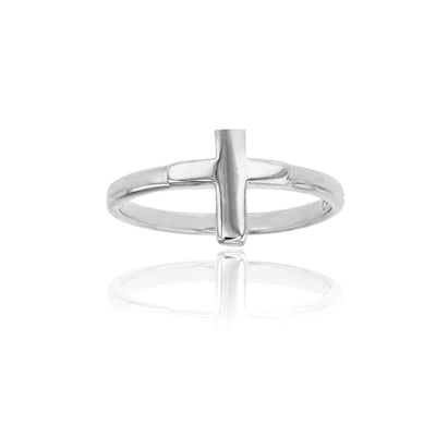 Plain Cross Ring (Silver) Lucky Diamond New York
