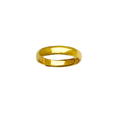 Plain Wedding Band Ring (24K) Lucky Diamond New York