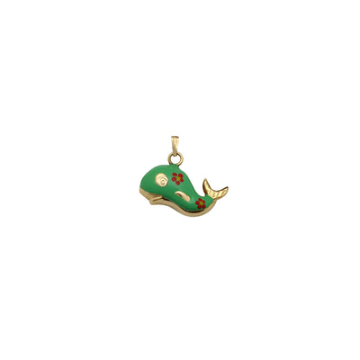 Puffy Colorful Whale Pendant (14K) Lucky Diamond New York