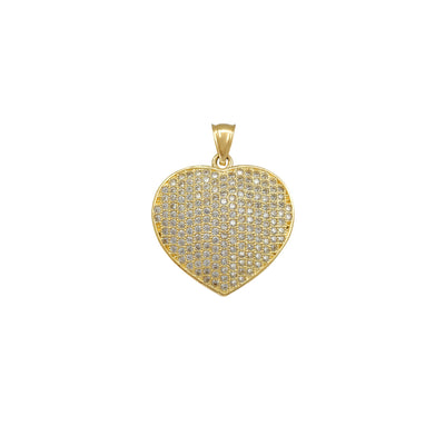 Puffy Icy Heart Pendant (14K) Lucky Diamond New York