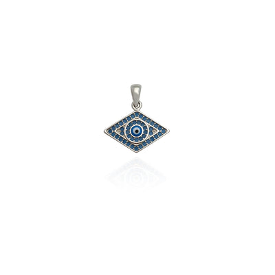 Rhombus Evil Eye CZ Pendant (Silver) New York Lucky Diamond