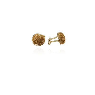 Rounded Pointy Cuff Link (14K) New York Lucky Diamond