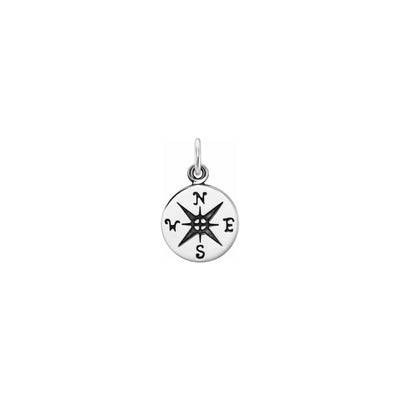 Antique Compass Charm (Silver) front - Lucky Diamond - New York