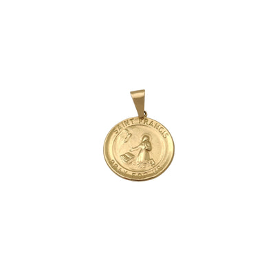 Saint Francis Medallion Pendant (14K) Lucky Diamond New York