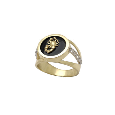 Scorpion Onyx Signet Ring (14K) Lucky Diamond New York