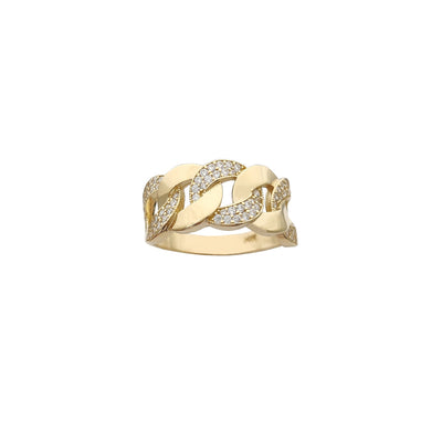 Semi-Icy Cuban Ring (14K) Lucky Diamond New York
