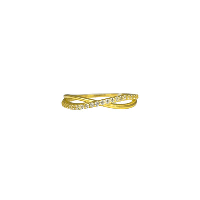 Semi-Pave Infinity Ring (14K) Lucky Diamond New York