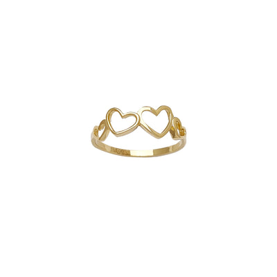 Silhouette Hearts Ring (14K) Lucky Diamond New York