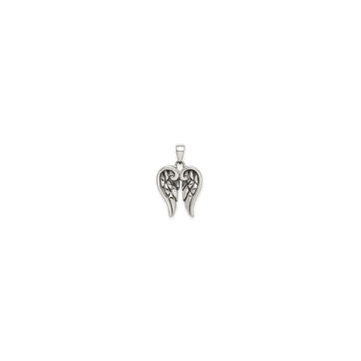 Antique Angel Wing Pendant (Silver) front - Lucky Diamond - New York