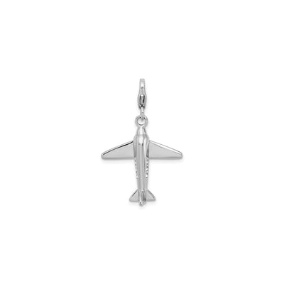 Classic Airplane Charm (Silver) front - Lucky Diamond - New York