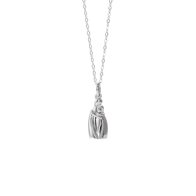Holding You Forever Ash Holder Necklace (Silver) front - Lucky Diamond - New York