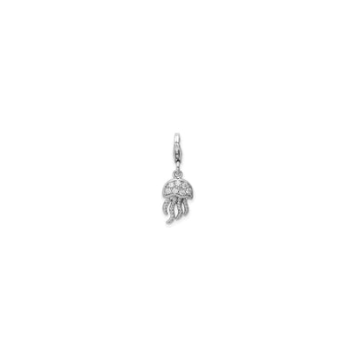 Icy Jellyfish Charm (Silver) front - Lucky Diamond - New York