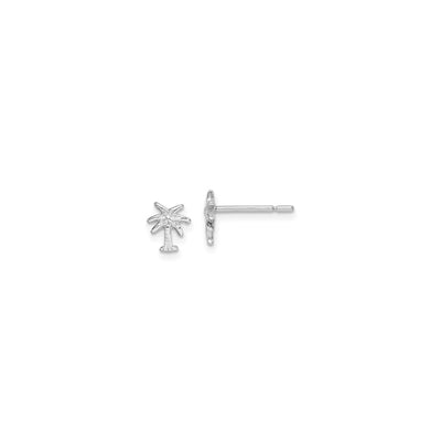 Palm Tree Stud Earrings (Silver) main - Lucky Diamond - New York