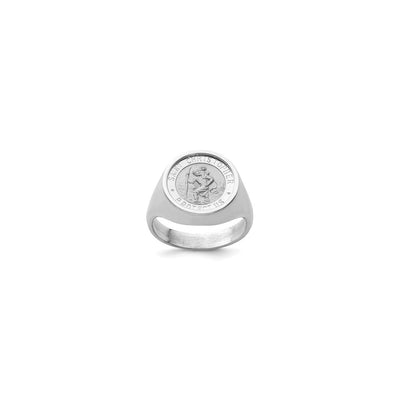 Saint Christopher Signet Ring (Silver) main - Lucky Diamond - New York