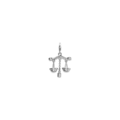 Scale of Justice Charm (Silver) front - Lucky Diamond - New York