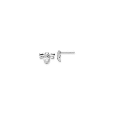 Sparkly Bee Stud Earrings (Silver) main - Lucky Diamond - New York