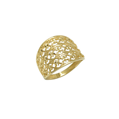 Starry Fish-Net Ring (14K) Lucky Diamond New York