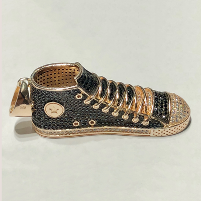 Converse Sneaker CZ Pendant (Silver) - Lucky Diamond New York