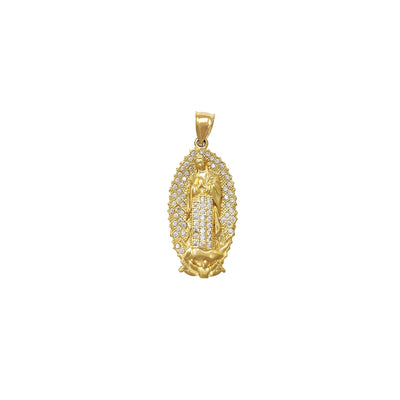 Stone-Set Virgin Mary Pendant (14K) Lucky Diamond New York