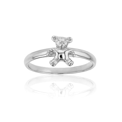 Teddy Bear Ring (Silver) Lucky Diamond New York