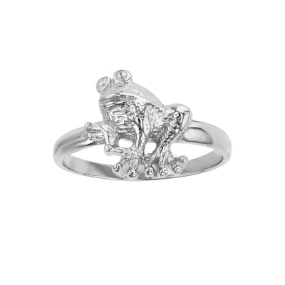 Textured Frog Ring (Silver) Lucky Diamond New York