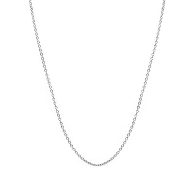 Thin Cable Chain (Silver) Lucky Diamond New York