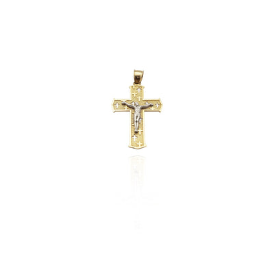 Two-Tone Crucified Jesus Pendant (14K) New York Lucky Diamond
