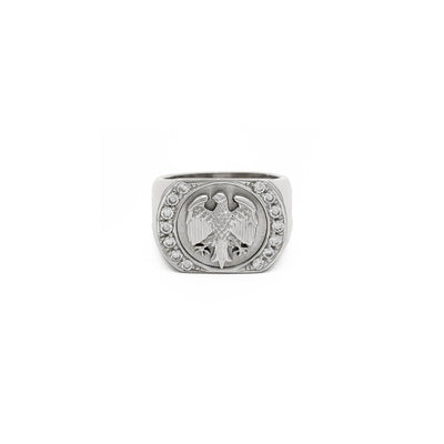 Imperial Eagle Signet Ring (14K) front - Lucky Diamond - New York