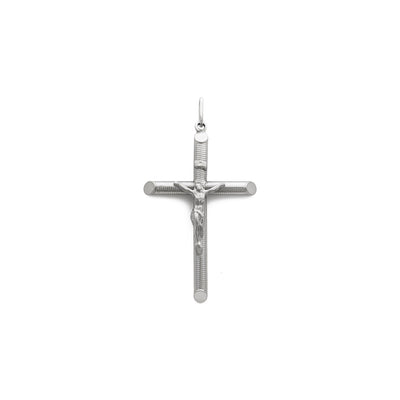 Tubular Cross Pendant (14K) front - Lucky Diamond - New York