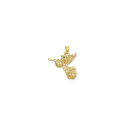 Angel with Trumpet Pendant (14K) front - Lucky Diamond - New York