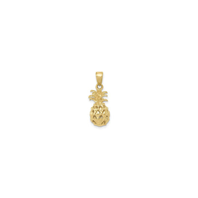 Cut-Out Pineapple Pendant (14K) front - Lucky Diamond - New York