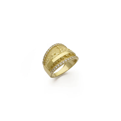 Icy Last Supper Ring (14K) diagonal - Lucky Diamond - New York