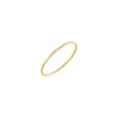 Stackable Plain Band Ring yellow (14K) diagonal - Lucky Diamond - New York