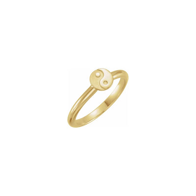 Yin Yang Stackable Ring yellow (14K) diagonal - Lucky Diamond - New York