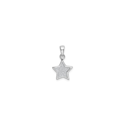 Framed Glittery Star Pendant (Silver) front - Lucky Diamond - New York