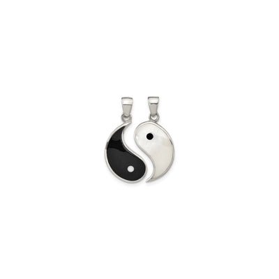 Yin Yang Two-Piece Pendant (Silver) front - Lucky Diamond - New York