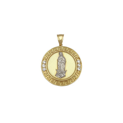 Virgin Mary Medallion Pendant (14K) Lucky Diamond New York