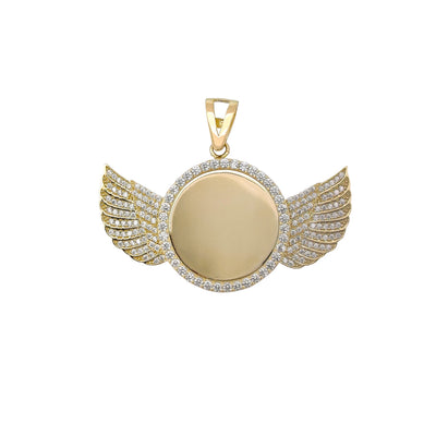 Winged Medallion Pendant (14K) Lucky Diamond New York
