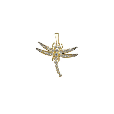Zirconia Dragonfly Pendant (14K) Lucky Diamond New York